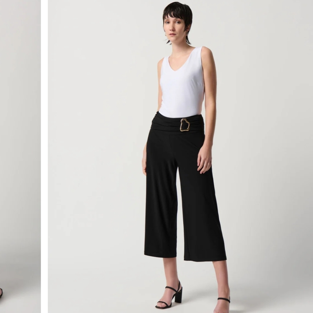 Joseph Ribkoff Black Wide Leg Culottes
